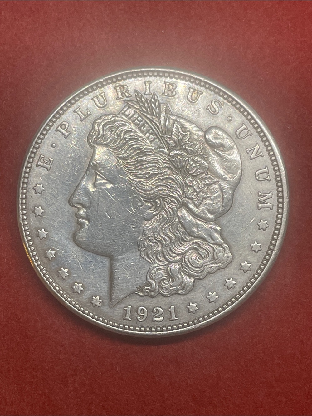 Vintage 1921 P Morgan Silver Dollar 90% Silver uncirculated